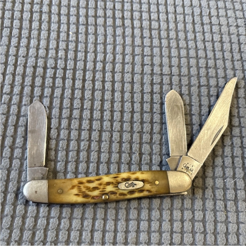 Case XX 6347 HP - 3 blade vintage SSP Stockman made 1980’s
